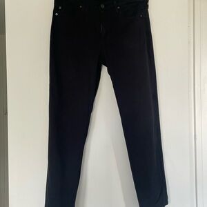 AG Adriano Goldschmied Black Mid-Rise Jeans